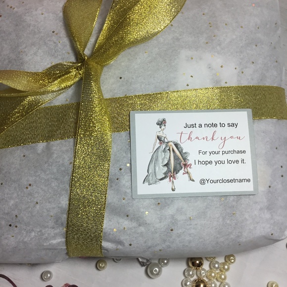 100 Fashion Girl Personalized Thank You Card - Picture 6 of 10